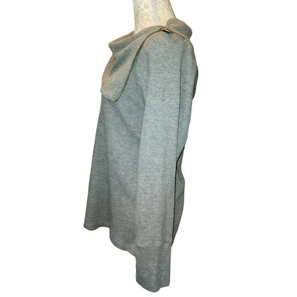 Tommy Hilfiger Gray Pullover Cowlneck Size Large is Cotton Polyester Blend - Picture 5 of 12